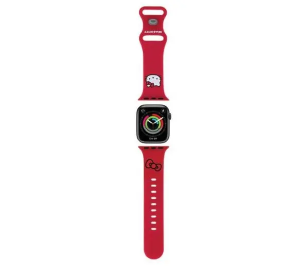 Hello Kitty do Watch 38/40/41mm strap Silicone Kitty Head Czerwony