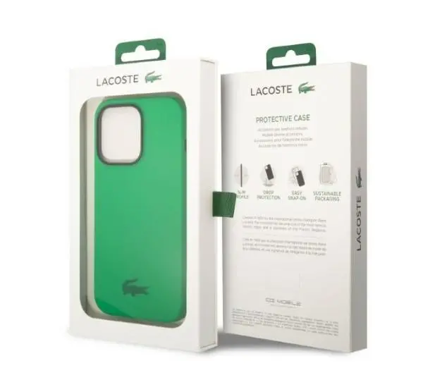Lacoste Silicone do iPhone 14 Pro Max Zielony