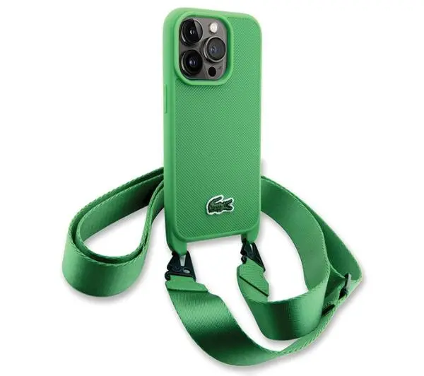 Lacoste LCHCP15XSPVCN Hardcase Iconic Petit Pique Crossbody do iPhone 15 Pro Max Zielony - TRZECI -55%, ALBO 5-TY ZA 1ZŁ