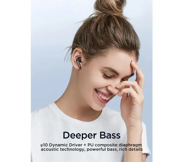 Joyroom Jbuds JR-BB1 Dokanałowe Bluetooth 5.3 Czarny