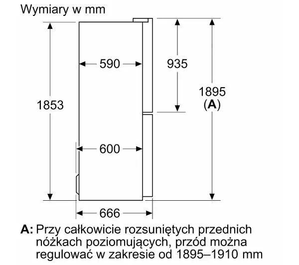 Bosch Serie 4 KMC85LBEA Pełny No Frost 189,5cm Komora świeżości Czarne szkło - Kup na Raty - RRSO 0%