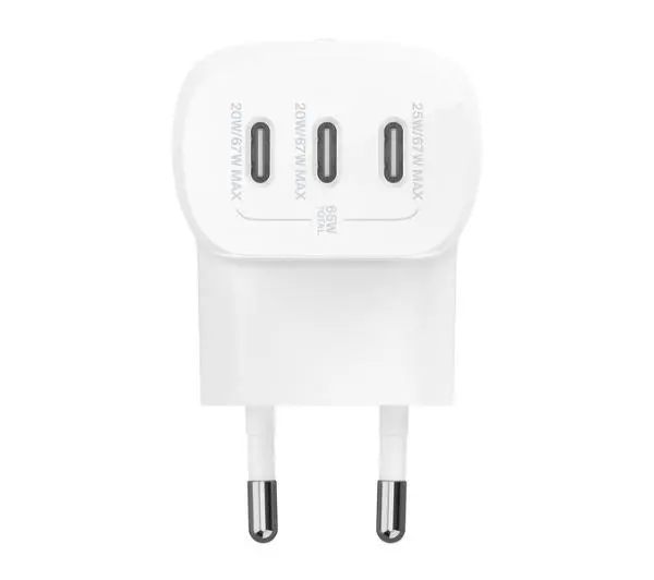 Belkin 3x USB-C PowerDelivery 3.1 67W Biały