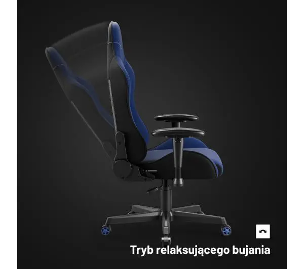 Diablo Chairs X-Starter Gamingowy do 136kg Tkanina Granatowy - Kup na Raty - RRSO 0%
