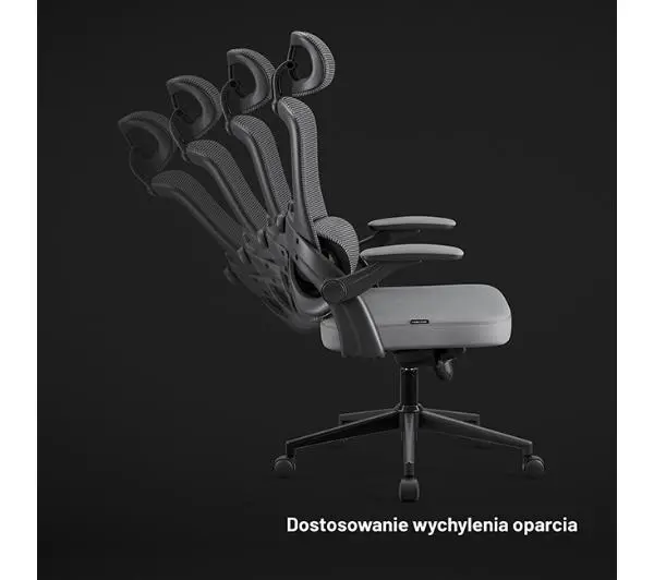 Diablo Chairs V-Light Biurowy do 110kg Tkanina Szary - Kup na Raty - RRSO 0%