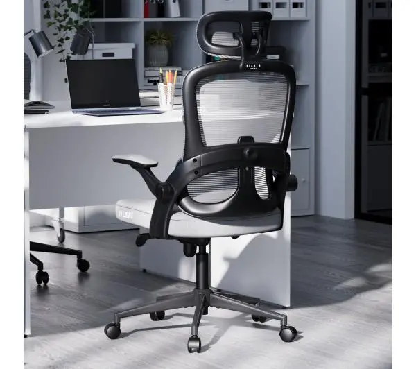 Diablo Chairs V-Light Biurowy do 110kg Tkanina Szary - Kup na Raty - RRSO 0%