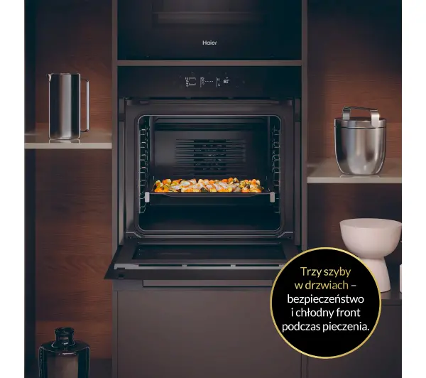 Haier ID Seria 4 H6 ID46G5YTB Funkcje AI AirFry Termosonda Zdalne sterowanie Czarny - ⚡ BESTSELLERY ⚡ - Kup na Raty - RRSO 0%