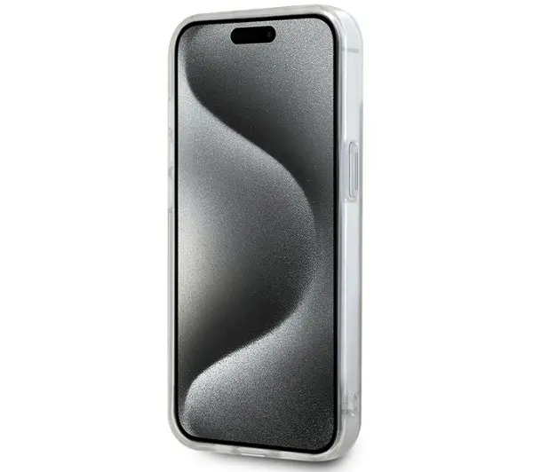 DKNY IML Checkered Mono Pattern & Printed Stripes MagSafe do iPhone 14 Beżowy