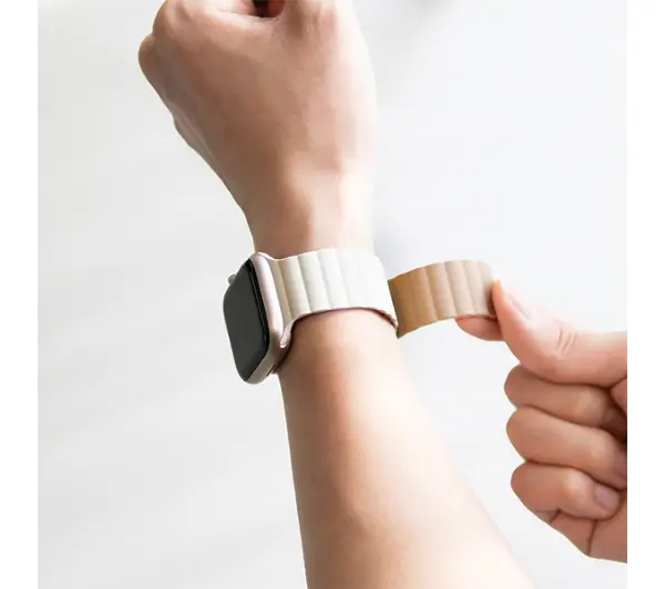 Araree Silicone Link do  Apple Watch 42/44/45/49mm Biało-zielony