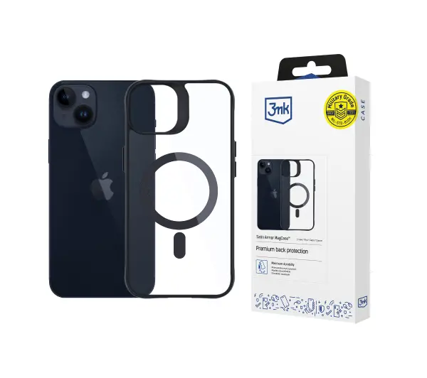 3mk Satin Armor MagCase do iPhone 14 Plus Czarny