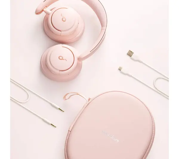 Soundcore Q30 Nauszne Bluetooth 5.0 Różowy