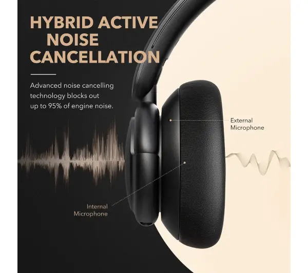 Soundcore Q30 Nauszne Bluetooth 5.0 Różowy