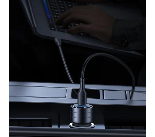 USAMS C36 USB+USB-C 95W Fioletowy