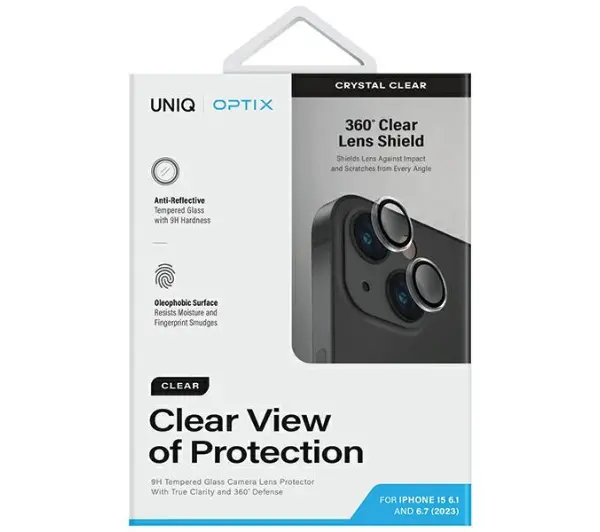 UNIQ Optix Clear Camera Lens Protector do iPhone 15