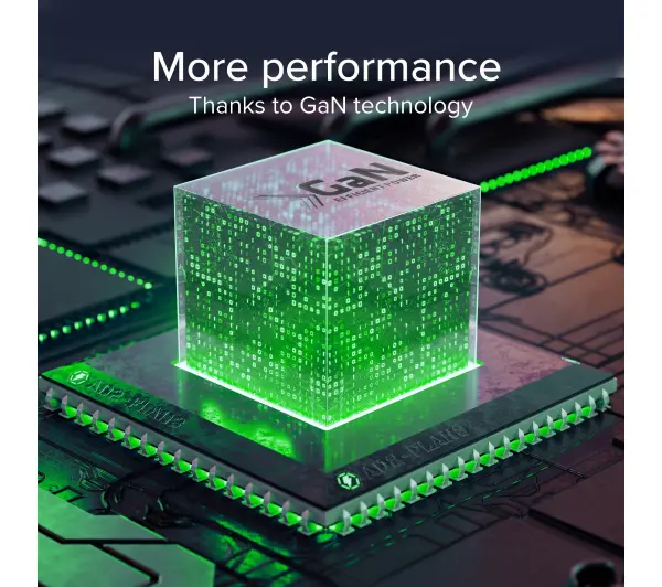 SBS NanoTube GaN PD 1XUSB-C 1XUSB-A 65W Czarny