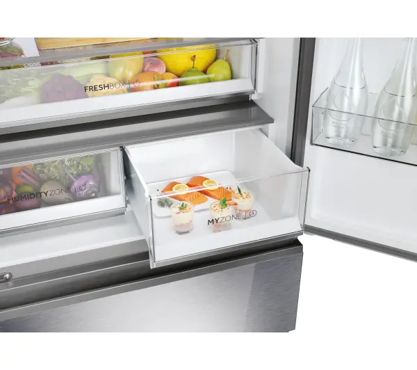 Haier Seria 7 HFR7819ENGC Pełny No Frost 190cm Komora świeżości Szare szkło - TRZECI -55%, ALBO 5-TY ZA 1ZŁ - Kup na Raty - RRSO 0%