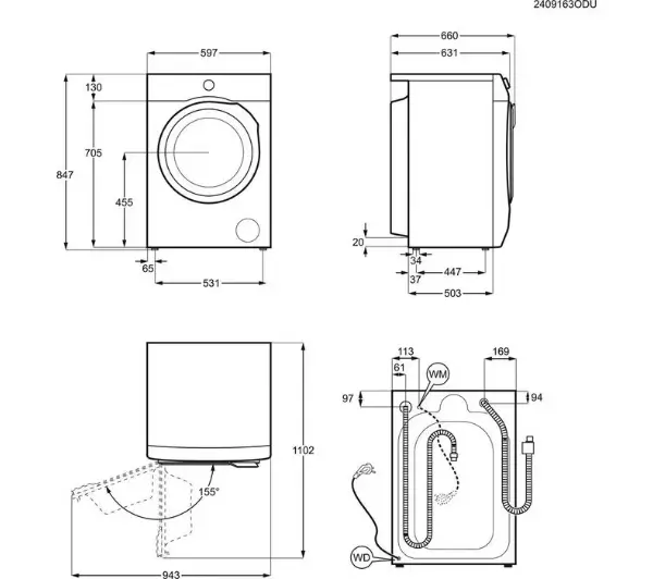 Electrolux 700 SteamCare EW7W5607AP 63,1cm 11kg/7kg Funkcje AI Zdalne sterowanie - TRZECI -55%, ALBO 5-TY ZA 1ZŁ - Kup na Raty - RRSO 0%