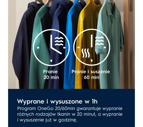 Electrolux 700 SteamCare EW7W5607AP 63,1cm 11kg/7kg Funkcje AI Zdalne sterowanie - TRZECI -55%, ALBO 5-TY ZA 1ZŁ - Kup na Raty - RRSO 0%