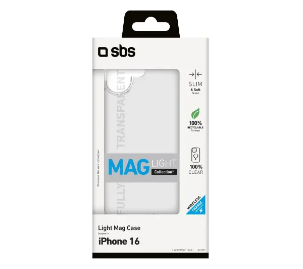 SBS Light Mag Case do  iPhone 16 Pro Przezroczysty - ⚡ BESTSELLERY ⚡