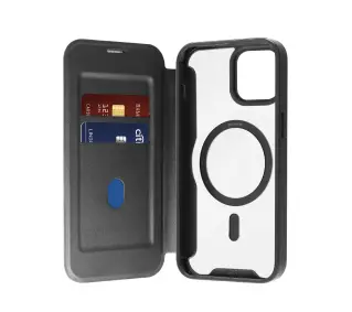 Puro Book Mag Case do iPhone 16 Czarny