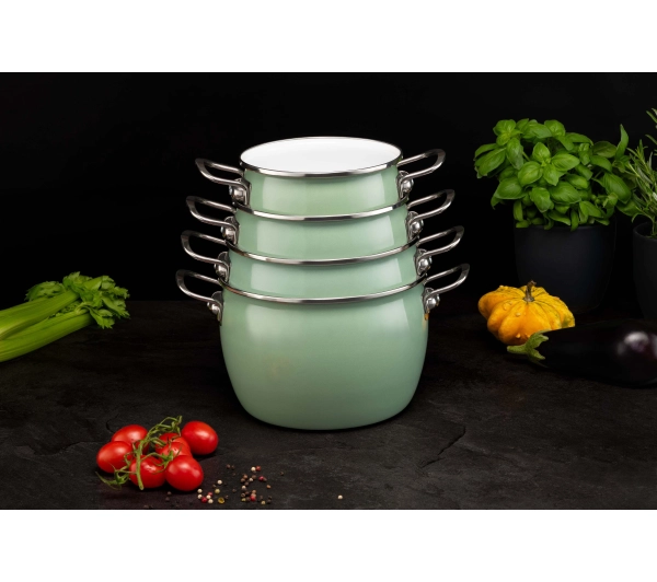 La Bonita Naturale LB8ZGE002 Indukcja Stal niskowęglowa 8 elementów