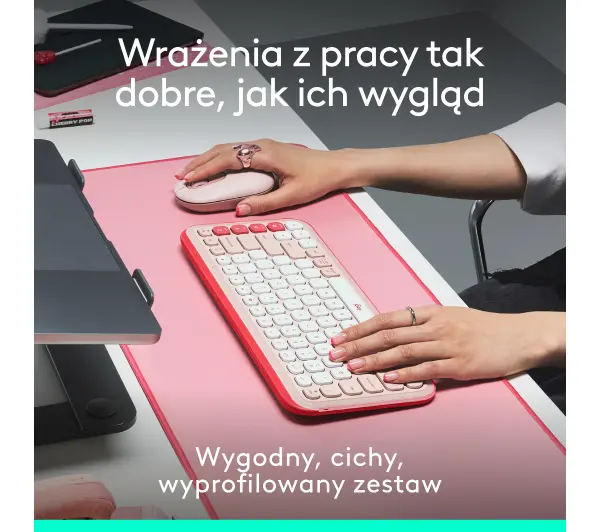 Logitech POP Icon Combo Różowy