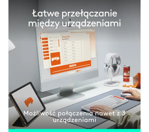 Logitech POP Icon Combo Różowy