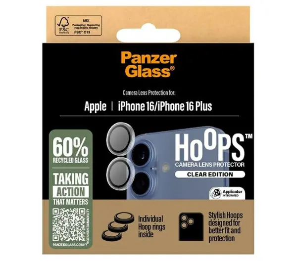 PanzerGlass Transparent Lens Protector do iPhone 16