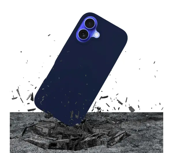 3mk Silicone Case do iPhone 16 Niebieski