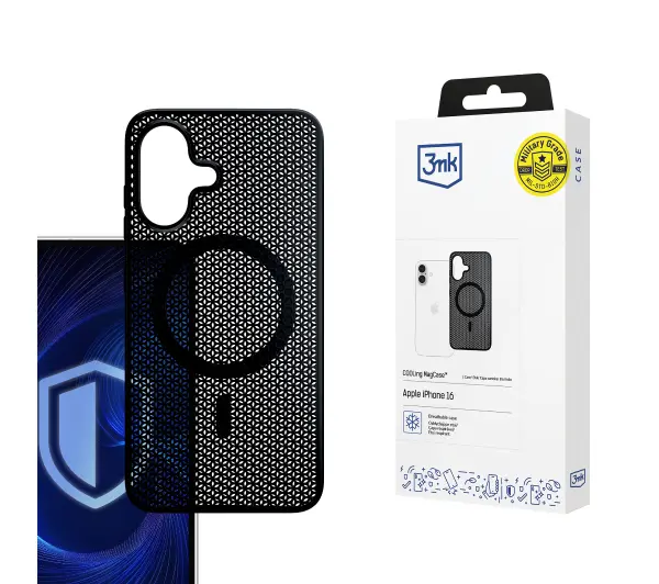 3mk COOLing MagCase do iPhone 16 Plus Czarny
