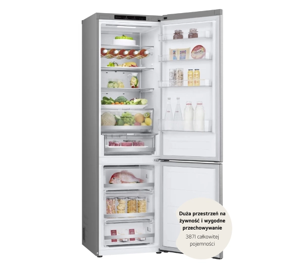 LG GBV7280AMB Pełny No Frost 203cm Komora świeżości Inox - Kup na Raty - RRSO 0%