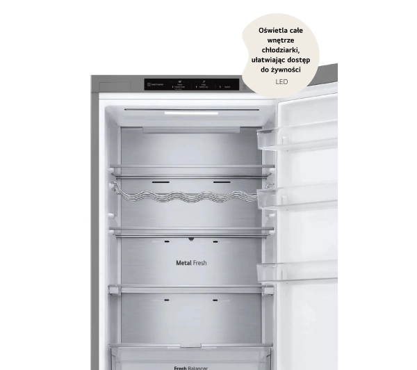 LG GBV7280AMB Pełny No Frost 203cm Komora świeżości Inox - Kup na Raty - RRSO 0%