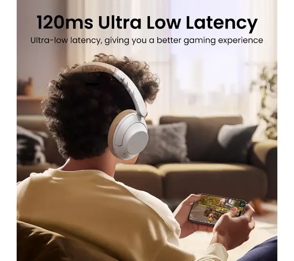 UGREEN HP202 HiTune Max5 Hybrid ANC Nauszne Bluetooth 5.0 Czarny