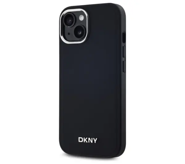 DKNY Plain Logo MagSafe do iPhone 15 Plus Czarny