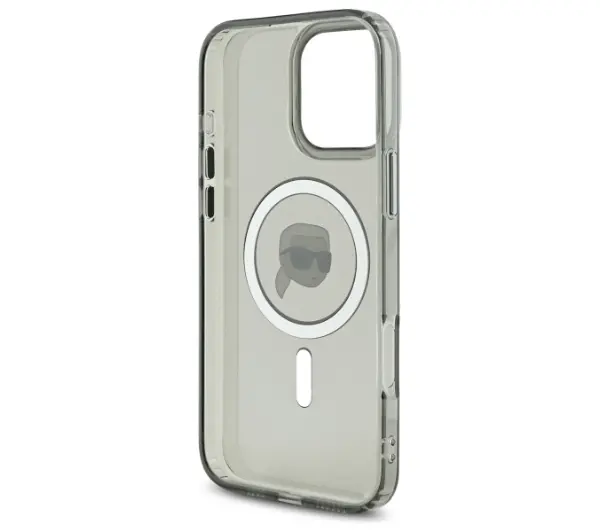 Karl Lagerfeld IML Metal Karl Head MagSafe do iPhone 16 Pro Czarny