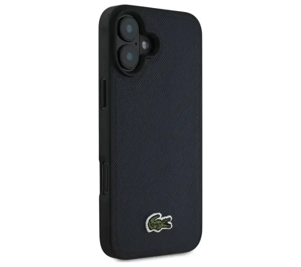 Lacoste Iconic Petit Pique MagSafe do iPhone 16 Plus Granatowy