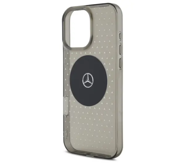 Mercedes-Benz MB Case Star Pattern MagSafe do iPhone 16 Pro Czarny