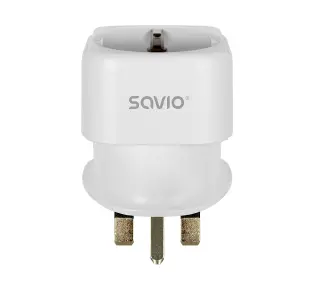 Savio AP-04 gniazdo EU - wtyk UK