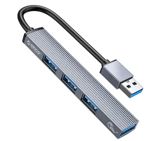 Orico AH-A13-GY-EP-HW 5Gbps 1xUSB-A 3.1 3xUSB-A 2.0 Aluminiowy