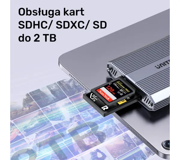 Unitek R1022C01 CF Express SD/microSD USBA 10 Gbs + HUB