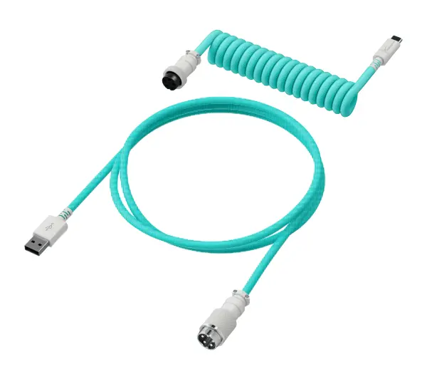 HyperX Spiralny 1,37m Zielono-biały