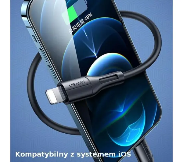USAMS USB do Lightning 2A Fast Charge 1m Zielony