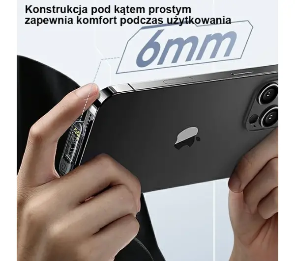 USAMS USB-C do Lightning PD 20W 2m Biały