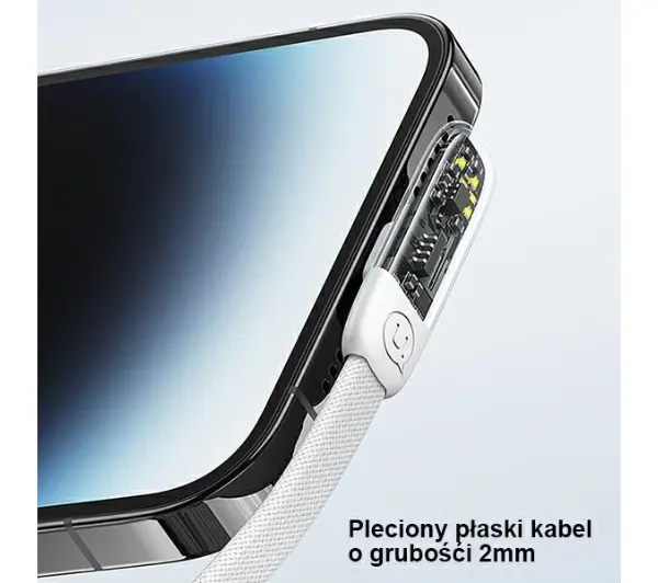 USAMS USB-C do Lightning PD 20W 2m Biały