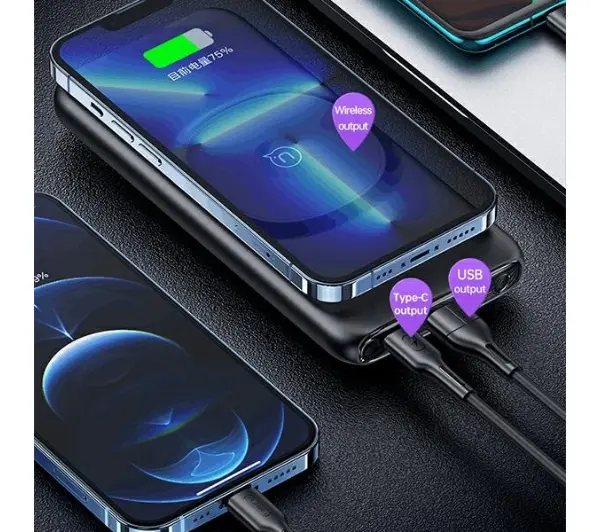 USAMS PB62 10000mAh  PD 20W Czarny