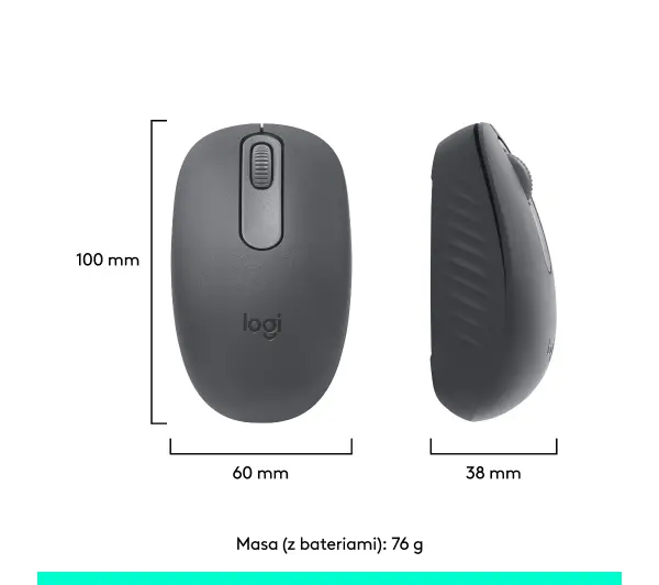Logitech M196 Grafitowy