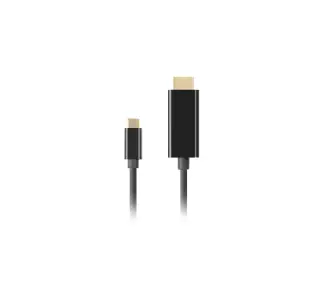 Lanberg USB C do HDMI 4K 60Hz 1m Czarny