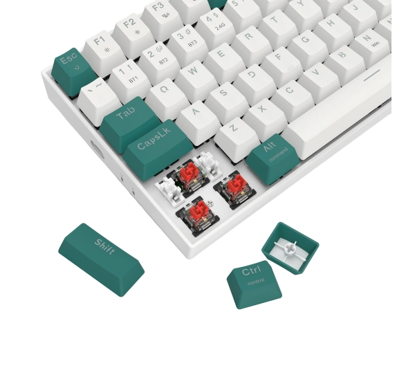 Redragon K678 Pro Singed Biało-zielony