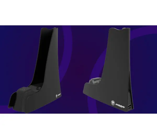 Snakebyte SB920806 Dual Charge 5 + Headset Stand Czarny