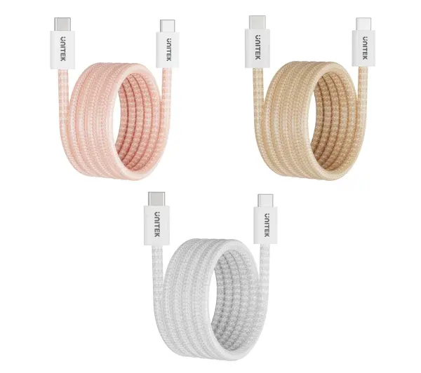 Unitek USB-C do USB-C PD 100W 1m Biały