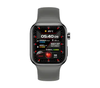 Yaxo TAMPA Funkcje AI Titanium 46mm GPS Srebrny